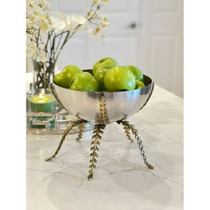 Elegante Tazón Decorativo de Metal, Centro de Mesa Artesanal de Lujo para Sala de Estar Moderna y Decoración de Mesa de Comedor - Product Image 6
