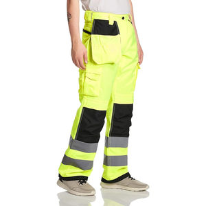 Meilleure vente de pantalon haute visibilité matériau souple respirant vêtements actifs prix bon marché OEM service vêtements de travail durable pantalon haute visibilité - Product Image 3