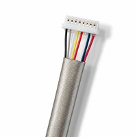 Rakitan Kabel IDC Terlindung Khusus 0.6 0.8 1.0mm Pitch 2 3 4 5 6 7 8Pin Konektor IDC Kabel Pita Datar untuk Papan Kontrol OEM