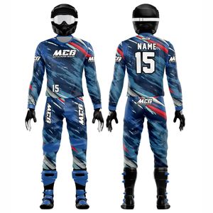 Directo de fábrica al por mayor Top Trending Diseño Digital logotipo personalizado impresión por sublimación Motocross MTB Dirt Bike Racing Gear - Product Image 1