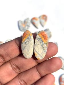 Venta al por mayor Malinga Jasper Gemstone Pairs 100% Natural Cabochon Lot Top Grade Quality - Product Image 5