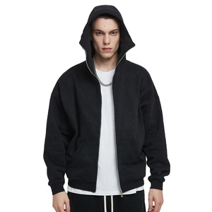 Wholesale 2024 New <b>Jacket</b> Fashion Winter <b>Thick</b> Zip Up Hooded <b>Jacket</b> High Quality Blank <b>Fleece</b> Hoodies For ManDDP Shipping - Product Image 3