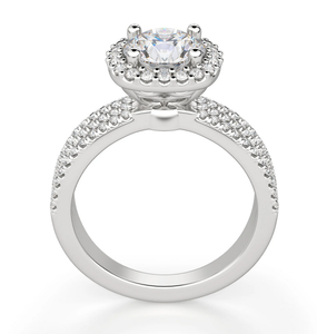 Vintage <b>Fine</b> <b>Rings</b> Brilliant Cut Halo Moissanite Engagement & Wedding <b>Rings</b> Party & Anniversary Gifts Direct Export to India - Product Image 3