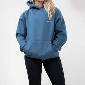 Jersey de gran tamaño personalizado para mujer, sudaderas con capucha, Jersey de invierno, sudaderas informales, ajuste holgado, hecho de poliéster/algodón bordado sólido - Product Image 3