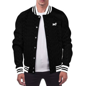 Latest Design Letterman Winter Jacket with Front Customized Logo 100% Cotton/Wool High Quality Breathable Hot Selling - Product Image 1
