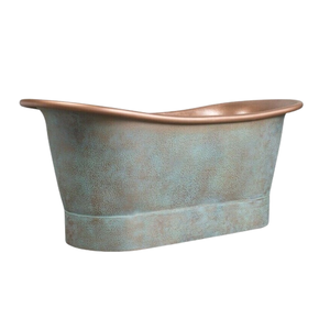 Bañeras martilladas de cobre puro de tamaño personalizado de alta calidad Forma ovalada Tubo de baño de cobre de diseño de lujo de calidad estándar de gran tamaño - Product Image 1