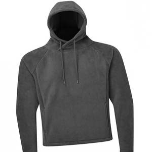 Sweat à capuche en polaire de qualité supérieure pour hommes hiver chaud doux couleur unie décontracté Streetwear à manches longues sweat à capuche OEM Logo - Product Image 3