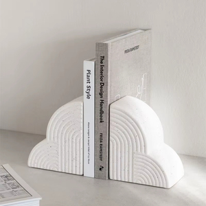 OEM Manufacturer Natural Marble Bookends Suitable For Displaying <b>Books</b> In Elegant Libraries Offices And Contemporary Home Decor - Product Image 1