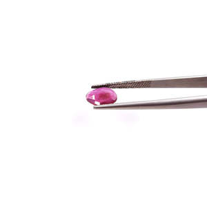 Rubis naturel de Bangkok, pierre précieuse en vrac, taille rose plate calibrée, mélanges de tailles, cabochon ovale, jaune, vert, rose, hauteur 8 mm - Product Image 4