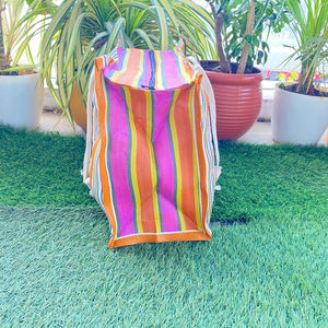 ถุงซิปผ้าไนลอนและโพลีโพรพิลีนที่นำกลับมาใช้ใหม่เป็นมิตรกับสิ่งแวดล้อมถุงช้อปปิ้งแบบทนทานจากอินเดีย - Product Image 1