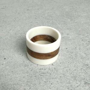 Resin and <b>Wood</b> Eco-Friendly Classic <b>Ring</b> Napkin <b>Rings</b> <b>for</b> Home and Restaurant Table Decor Stocked <b>for</b> Parties - Product Image 3