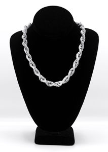 Cadena cubana Mariner de Plata de Ley 925 Iced Hip Hop Puff para declaración de moda de lujo unisex de La India - Product Image 3