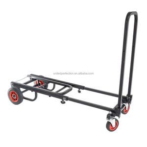 Troli Lipat Multifungsi Tugas Berat 8-in-1, Troli Konvertibel, Troli Dorong/Platform yang Dapat Disesuaikan, Troli Peralatan yang Dapat Disesuaikan - Product Image 4