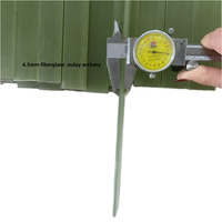 Grade A + 4.5mm * 30mm * 1200 mm Barre de fibre de verre pour tir à l'arc EFG Clear Fiberglass Sheet Strips