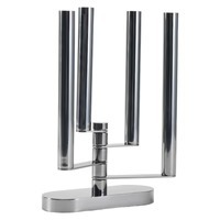 Porte-bougie en métal doré élégant, centre de table contemporain pour la chambre à coucher, la table de chevet ou le bureau - Product Image 4