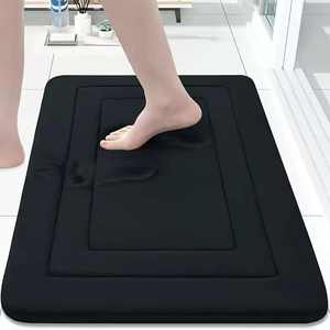 Tapis de bain antidérapant en pierre de haute qualité, en mousse à mémoire de forme douce, en microfibre gaufrée, séchage rapide, super absorbant l'eau - Product Image 6