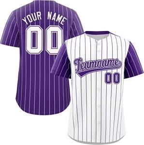 Jersey de Béisbol Juvenil, camiseta de softbol abotonada personalizada, aparejos sublimados, bordado de sarga, nombre del equipo, número, malla, ajuste seco, EE. UU. - Product Image 4