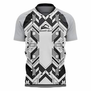 Vêtements de football de sport Maillot de football noir respirant Impression sublimée Maillot d'équipe de football Uniformes de club - Product Image 1