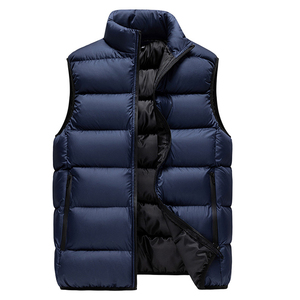 Chaleco brillante sin mangas con burbujas para hombre, chaqueta acolchada impermeable de invierno, transpirable, ligera, con logotipo personalizado, chaleco acolchado OEM - Product Image 4