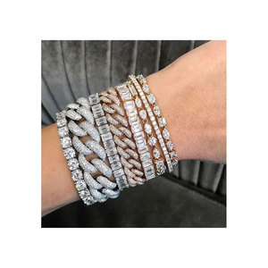 Pulseras de diamantes naturales de forma redonda de buena calidad de proveedor de confianza - Product Image 1