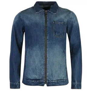 Chaquetas de Mezclilla de Algodón a la Moda con Diseño Personalizado para Hombre, Chaquetas de Mezclilla de Talla Grande, Fabricante Profesional de Bangladesh - Product Image 4
