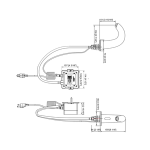 Robinet de lavabo de salle de bain sans contact à capteur automatique chromé avec robinet de salle de bain mains libres alimenté par prise, liste Cupc - Product Image 4