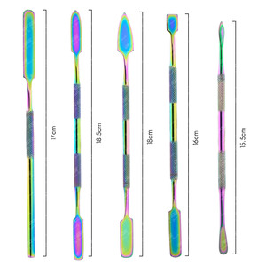 Venta caliente Herramientas de tallado de cera dental Espátula para esculpir arcilla Detalle fino Cuchillo moldeador Gancho de modelado de cerámica Extremo Cuchara curvada - Product Image 2
