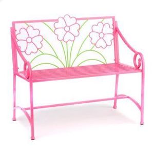 Banc de jardin, mobilier de patio extérieur, motif tournesol, jaune, aluminium, écologique, élégant et durable pour villa, parc, hôtel - Product Image 4