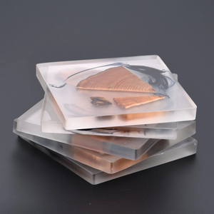 Posavasos de resina de estilo Hada ecológico con posavasos estampados con soporte, juegos de regalo para empresas y exhibiciones corporativas - Product Image 3