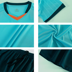 เสื้อเจอร์ซีย์พิมพ์ลายสีเต็มรูปแบบและกางเกงขาสั้นชุดฝึกฟุตบอลแห้งเร็วสำหรับทีมสโมสรสั่งเป็นจำนวนมาก - Product Image 3