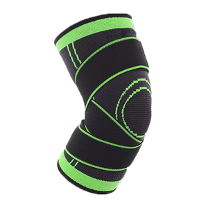 Custom Logo Compression <b>Elastic</b> Nylon Knitted Knee Brace Adjustable <b>Bandage</b> Knee Sleeves With Adjustable Strap With Custom Size - Product Image 5