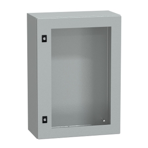 Set di pannelli Schneider Electric NSYCRN75250T con porta CRN IP66 IK08 RAL7035 H700xW500xD250 per quadri elettrici e strumentazione - Product Image 1