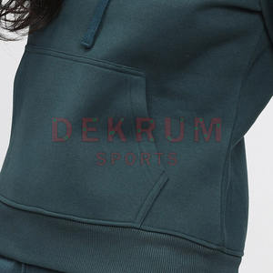 Sweat-shirts à capuche brodés personnalisés pour femmes, coupe oversize, manches longues, avec logo frontal, style décontracté, vente chaude pour l'hiver, faible MOQ - Product Image 4