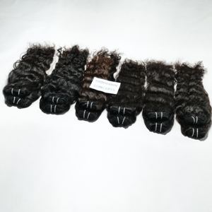 100% Virgen cutícula alineada templo máquina pura trama doble mechones ondulado recto vietnamita cabello humano suelto onda profunda - Product Image 3