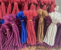 Estensioni Dreadlock all'Uncinetto in Capelli Umani Afro Kinky 100% Fatti a Mano, Prezzo all'Ingrosso
