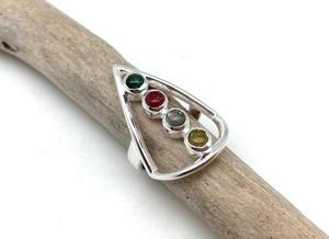 Anillo clásico de estilo bohemio para mujer, joyería de plata de ley 925, piedra preciosa múltiple, anillo hecho a mano, regalo para el amor - Product Image 4