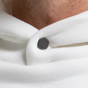 Vêtements de sport ajustés pour hommes de couleur blanche sweat à capuche de sport bas mince personnalisé en gros PayPal accepté techniques lavées - Product Image 3