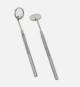 Miroir de dentiste en acier inoxydable miroir de soins dentaires miroir cosmétique de gros miroir de poignée d'examen médical de couleur primaire - Product Image 5