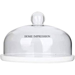 ฐานโลหะสีเงินพร้อมฝาครอบด้านบนทำจากแก้วโดมอาหารแบบแฟนซีดีไซน์ใหม่ล่าสุดพร้อมกรอบอะคริลิค - Product Image 3