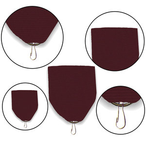 Rideaux de ruban de médaille gris avec fournisseur d'épingle - Product Image 5