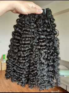 GUGU HAIR Extensions de cheveux humains vierges Remy 100% vietnamiens, bouclés birmans, double trame, pour femmes noires, vente en gros - Product Image 2