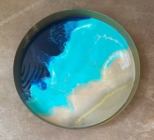 Meilleures ventes Plateau de service rond en aluminium de style moderne pour les fêtes de mariage Restaurant Hotels au meilleur prix de l'Inde Décoration - Product Image 3