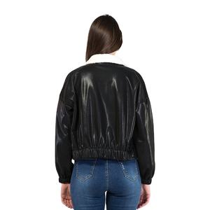 Chaqueta de Invierno y Otoño para Mujer, Acolchada, Transpirable, de Cuero Genuino, Tejida, Estilo Urbano, Tallas Grandes, con Talla Personalizable - Product Image 2