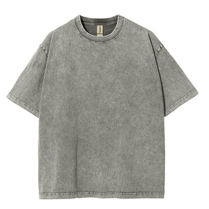 T-shirt de course à pied vintage pour hommes, style hip hop foncé et ample, streetwear lourd, livraison DDP pour hommes, vente en gros - Product Image 2