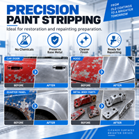 Machine de décapage de peinture au laser pulsé 500W pour la restauration des surfaces automobiles, nettoyeur portable de décapage de revêtement pour la réparation automobile