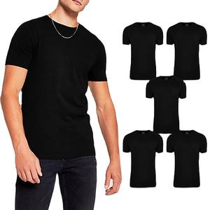 Nueva camiseta de moda para hombre, manga corta, Color liso, venta al por mayor, OEM, superventas, 100% algodón, diseño personalizado, precio barato, alta calidad - Product Image 1