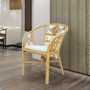 Chaise de loisirs modulable en bambou touffetée Harmony pour meubles de salle à manger chambre à coucher hôtel école appartement atelier - Product Image 3