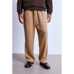 กางเกงวิ่งขายาวผ้าคอตตอนหนาทรงหลวมสำหรับผู้ชายกางเกงวิ่งเอวยางยืดใส่ได้ทั้งชายและหญิงโลโก้ออกแบบได้ตามต้องการ - Product Image 2