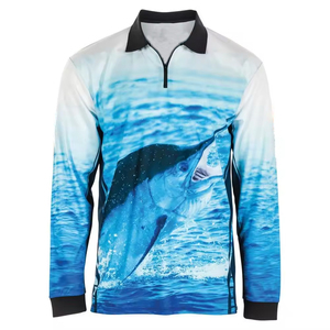 เสื้อตกปลาแขนยาวแบบออกแบบได้เองเสื้อตกปลาแบบระเหิดสำหรับทัวร์นาเมนท์ขายส่ง - Product Image 6