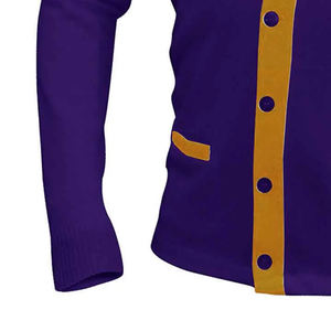 Chaqueta de Moda de Alta Calidad para Mujer, Diseño de Parches Bordados en la Parte Delantera, Transpirable, de Secado Rápido, Color y Talla Personalizables, Cuello en V con Botones - Product Image 2